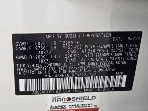 Used 2022 Subaru Outback Onyx Edition XT AWD/4WD image 34