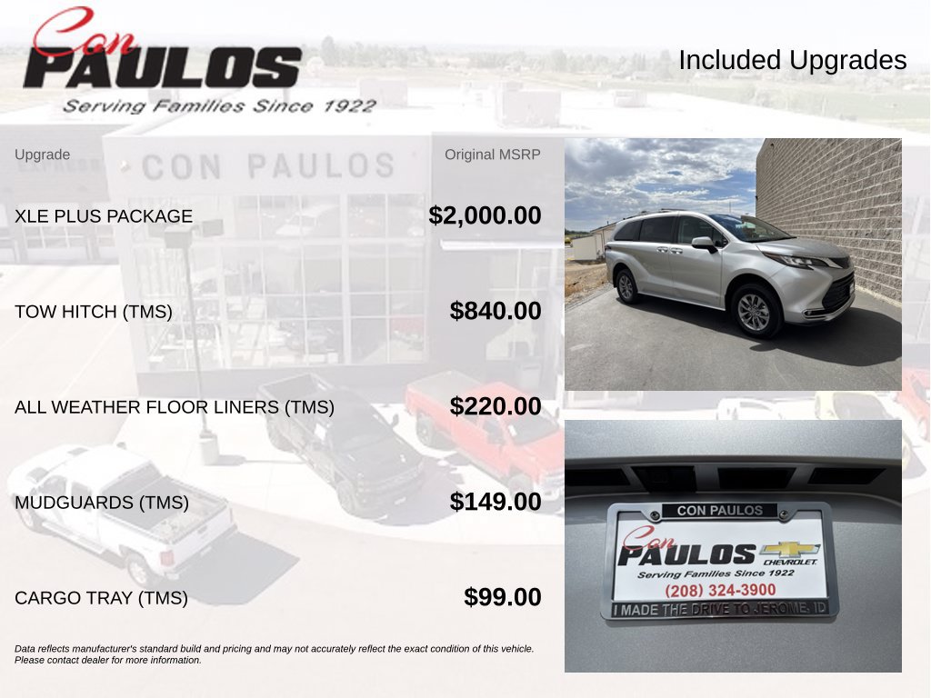 Used 2021 Toyota Sienna XLE w/ XLE Plus Package AWD/4WD image 4