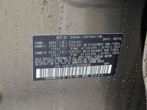 Certified 2025 Subaru Outback Premium image 29