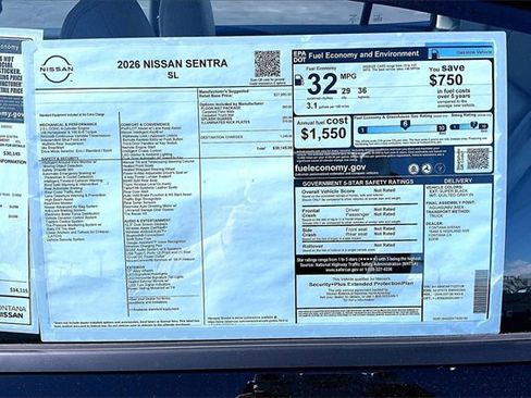 New 2026 Nissan Sentra SL image 14