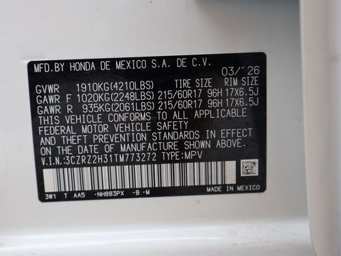New 2026 Honda HR-V LX image 40