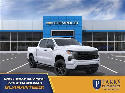 New 2026 Chevrolet Silverado 1500 Custom w/ Turbomax Blackout Package RWD image 1