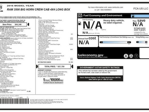 Used 2016 RAM 3500 Big Horn image 3