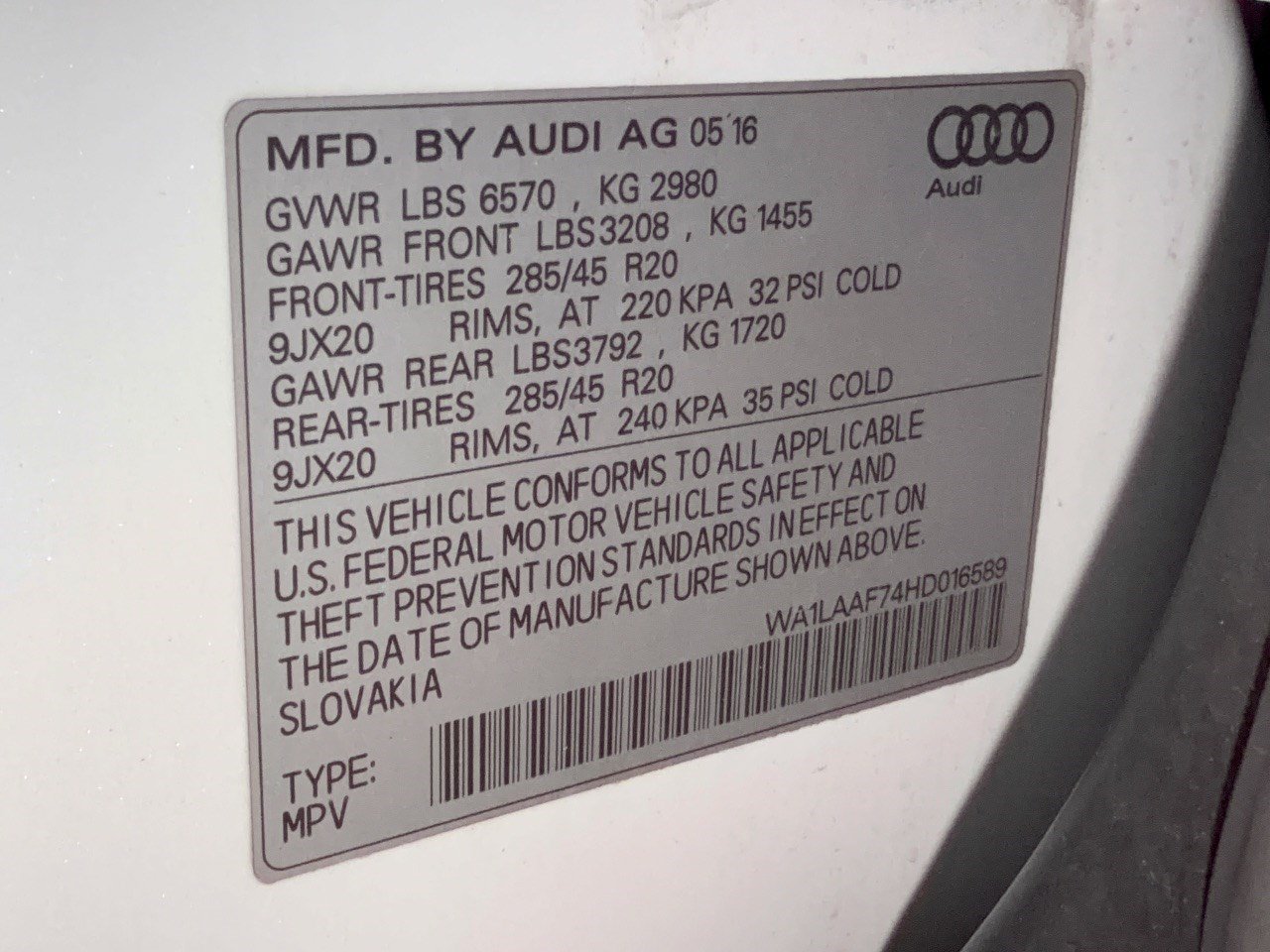 Used 2017 Audi Q7 3.0T Premium Plus w/ Premium Plus Package AWD/4WD image 31