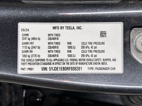 Used 2024 Tesla Model 3 Long Range AWD/4WD image 27