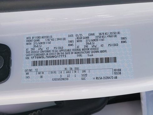 Certified 2025 Ford F150 Lightning Lariat AWD/4WD image 18