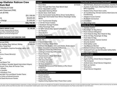 Used 2025 Jeep Gladiator Rubicon w/ Convenience Group image 37