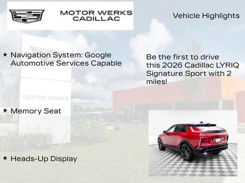 New 2026 Cadillac Lyriq Signature Sport w/ Nappa Leather Package AWD/4WD image 12