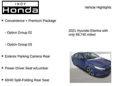 Used 2021 Hyundai Elantra SEL w/ Convenience + Premium Package image 7