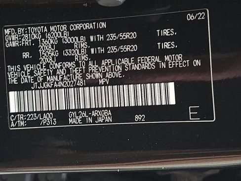 Certified 2022 Lexus RX 450hL Luxury w/ Cold Area Package (CT) AWD/4WD image 36