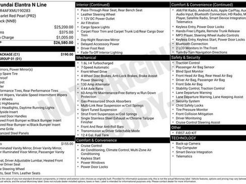 Used 2021 Hyundai Elantra N Line w/ Cargo Package image 10