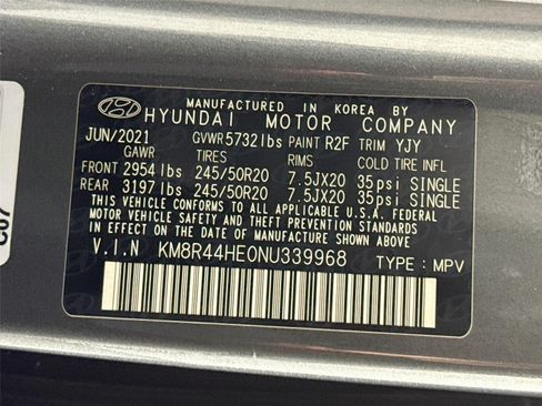 Used 2022 Hyundai Palisade SEL w/ 8P Bench Seat Package FWD image 34