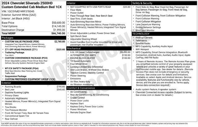 Used 2024 Chevrolet Silverado 2500 Custom w/ Custom Value Package AWD/4WD image 22