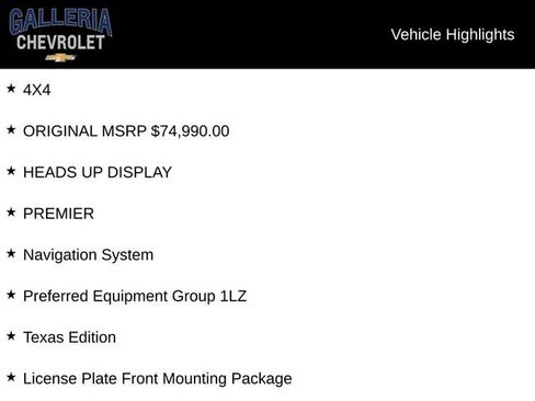 Used 2021 Chevrolet Tahoe Premier w/ Texas Edition AWD/4WD image 5