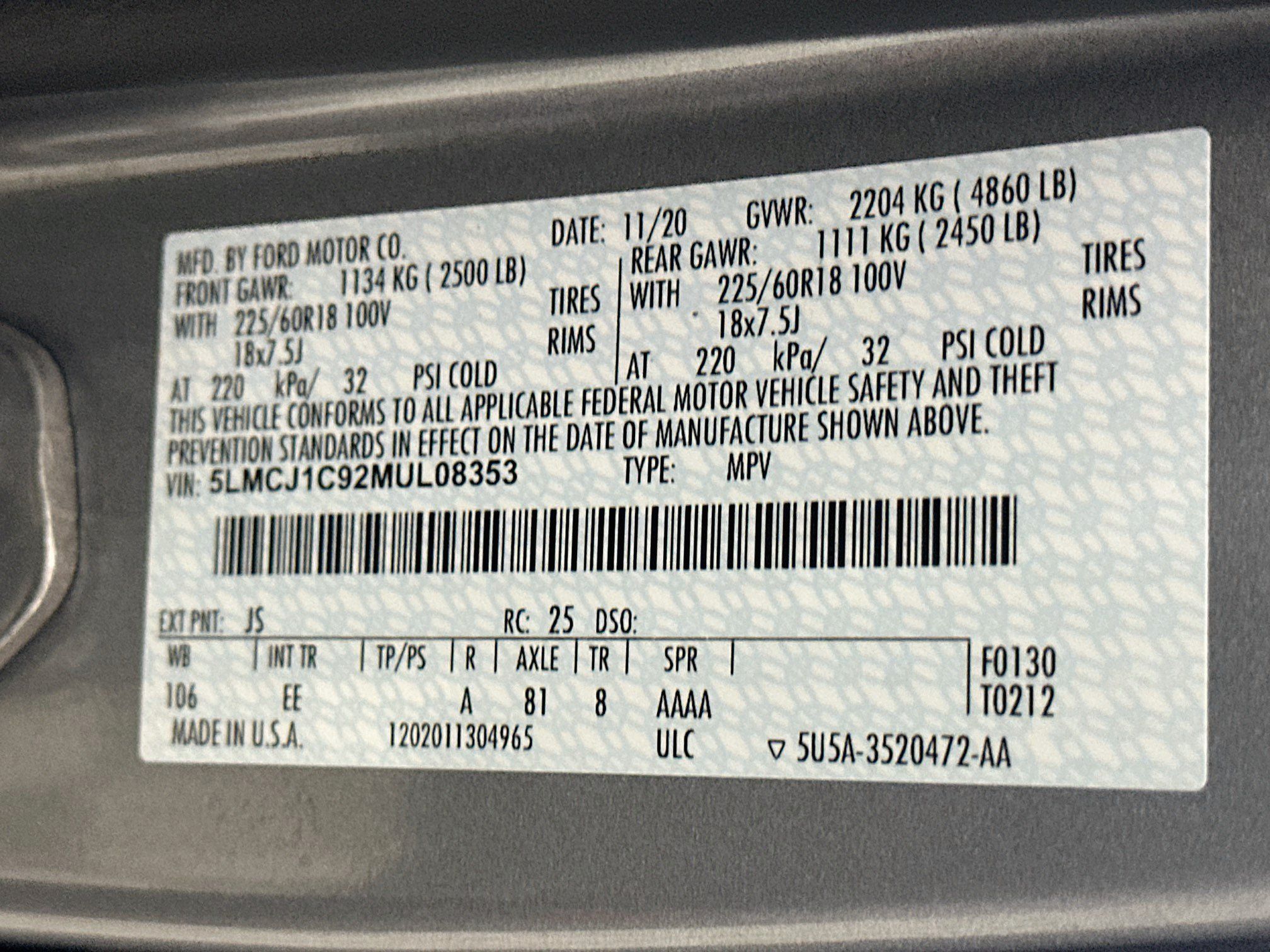 Used 2021 Lincoln Corsair FWD image 12