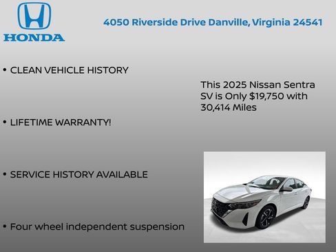 Used 2025 Nissan Sentra SV FWD image 7