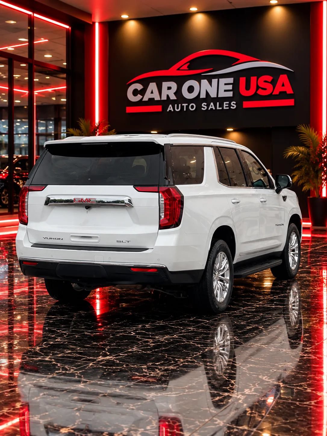 Used 2021 GMC Yukon SLT w/ Rear Media and Nav Package RWD image 3