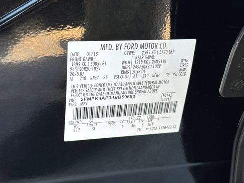 Certified 2018 Ford Edge Sport w/ Equipment Group 401A image 30