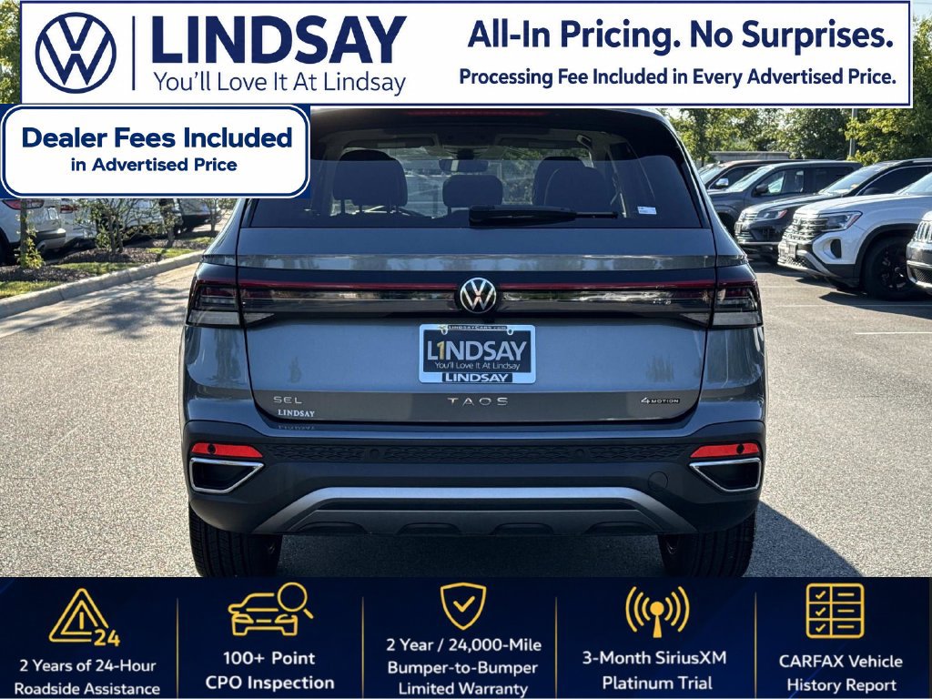 Certified 2025 Volkswagen Taos SEL w/ Black Wheel Plus Package AWD/4WD image 4
