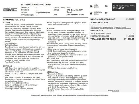 Certified 2021 GMC Sierra 1500 Denali w/ Denali Ultimate Package AWD/4WD image 35