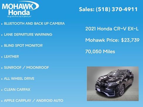 Used 2021 Honda CR-V EX-L image 7