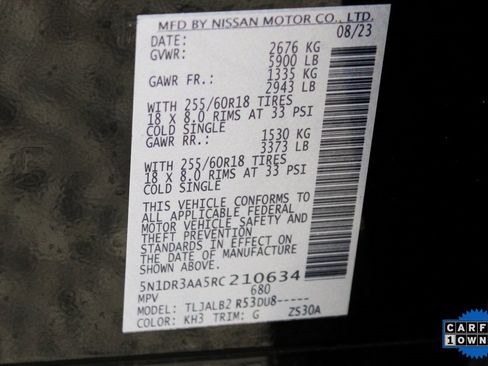 Used 2024 Nissan Pathfinder S image 48