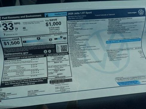 New 2026 Volkswagen Jetta Sport image 4