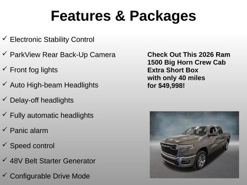 Used 2026 RAM 1500 Big Horn AWD/4WD image 21