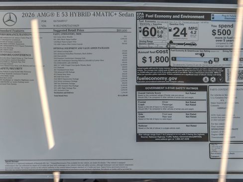 New 2026 Mercedes-Benz E 53 AMG e 4MATIC Sedan image 36