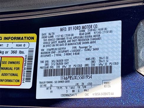 Used 2020 Ford Mustang Shelby GT500 w/ Carbon Fiber Track Pack image 36