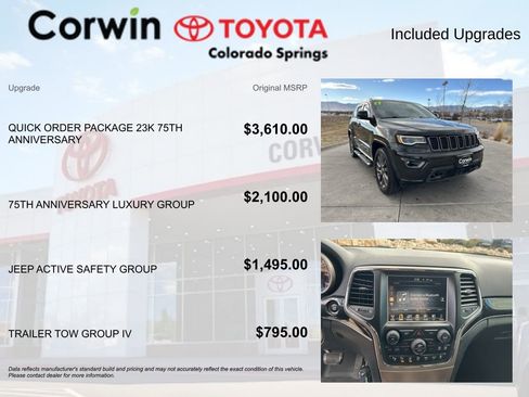 Used 2017 Jeep Grand Cherokee Limited 75th Anniversary image 4