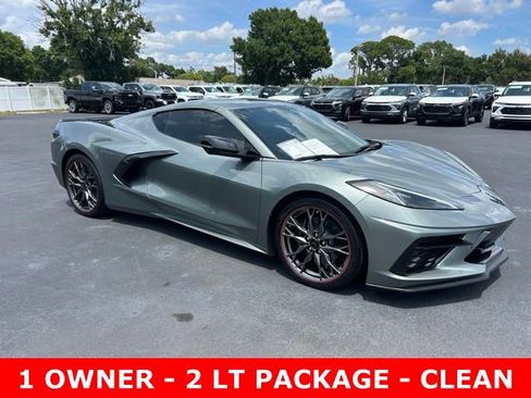 Used 2024 Chevrolet Corvette Stingray Preferred Cpe w/ Stealth Interior Trim Package RWD image 1