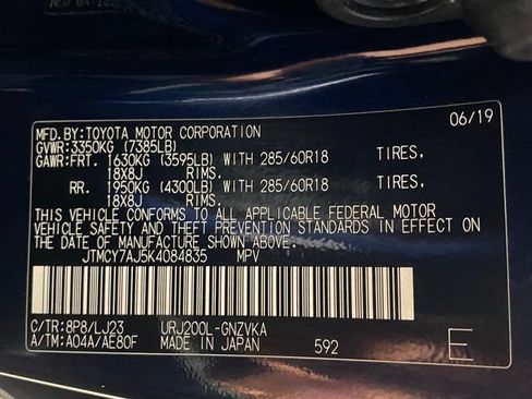 Certified 2019 Toyota Land Cruiser AWD/4WD image 27