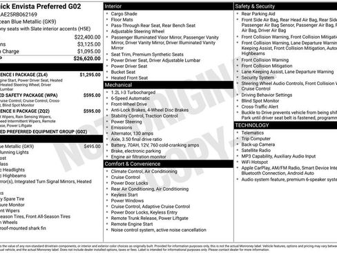 Certified 2024 Buick Envista Preferred w/ Convenience I Package FWD image 32