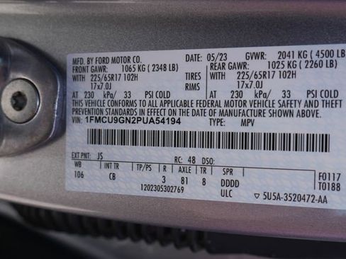Used 2023 Ford Escape Active AWD/4WD image 27
