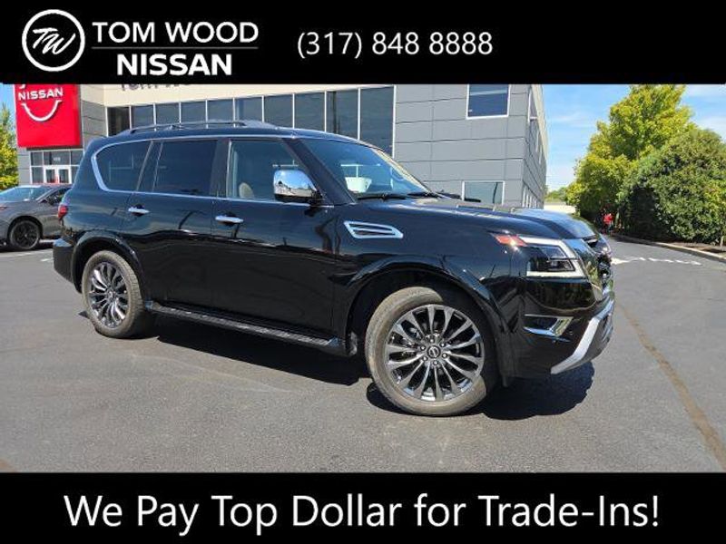 Certified 2023 Nissan Armada Platinum w/ Captain's Chairs Package image 1