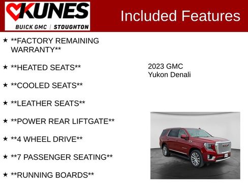 Used 2023 GMC Yukon Denali AWD/4WD image 3