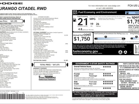 Used 2017 Dodge Durango Citadel w/ Technology Group image 3