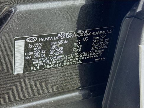 Certified 2022 Hyundai Santa Fe SEL FWD image 31