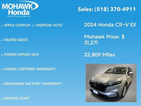 Certified 2024 Honda CR-V EX image 16