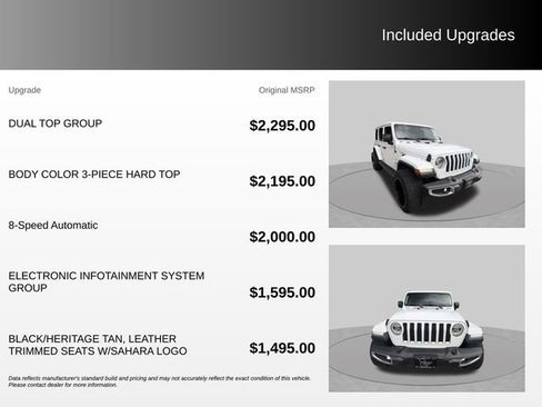 Used 2018 Jeep Wrangler Unlimited Sahara w/ Dual Top Group AWD/4WD image 4
