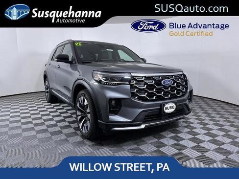Certified 2025 Ford Explorer Platinum w/ LUX Leather Package AWD/4WD image 1