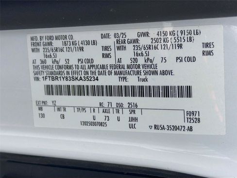 Used 2025 Ford Transit 250 Low Roof w/ Exterior Upgrade Package RWD image 36