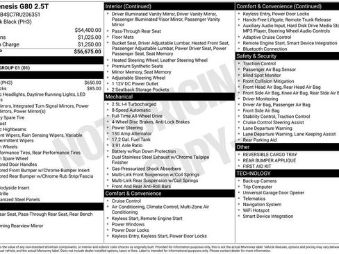 Used 2024 Genesis G80 2.5T image 3