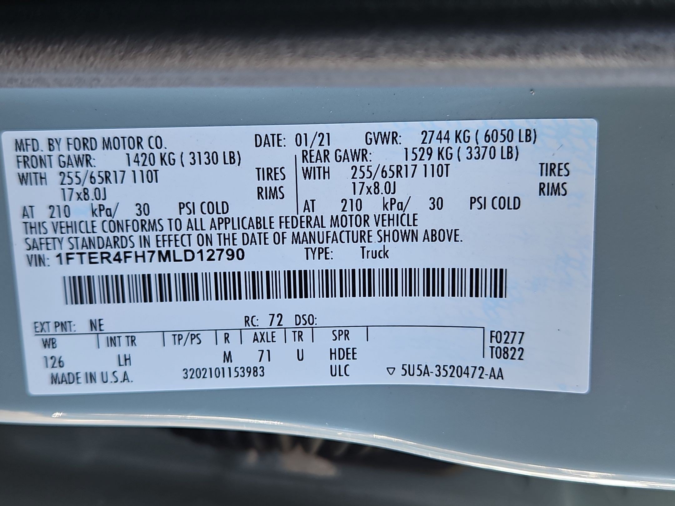 Used 2021 Ford Ranger XLT w/ Equipment Group 301A Mid AWD/4WD image 31