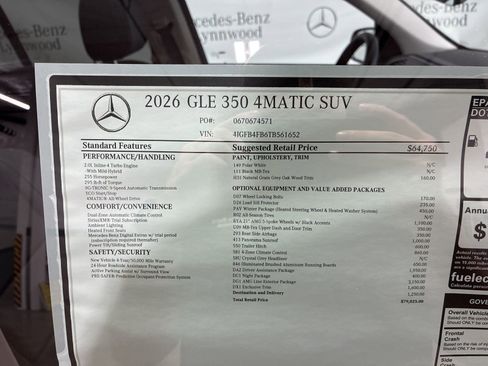 New 2026 Mercedes-Benz GLE 350 4MATIC image 23