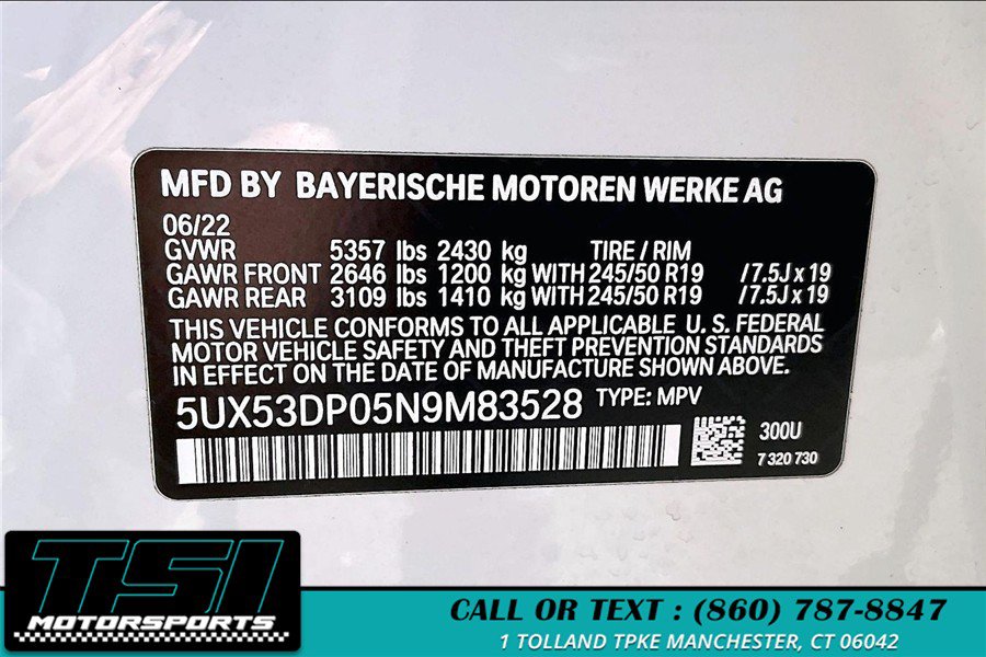 Used 2022 BMW X3 xDrive30i w/ Convenience Package AWD/4WD image 33