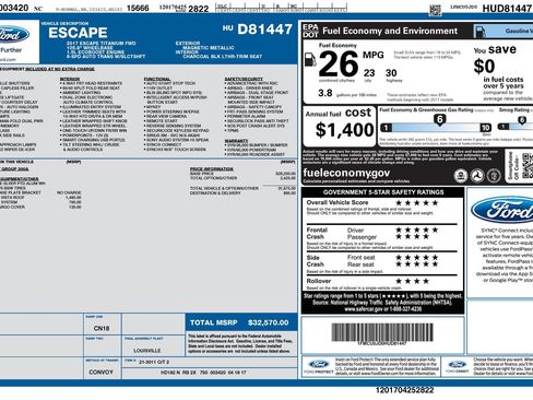 Used 2017 Ford Escape Titanium FWD image 5