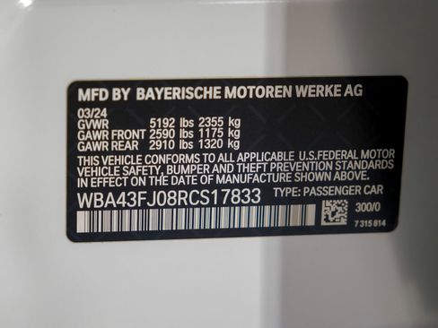 Used 2024 BMW 530i w/ M Sport Package RWD image 64