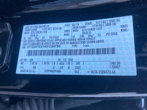 Used 2019 Ford F150 Lariat w/ Equipment Group 502A Luxury image 34